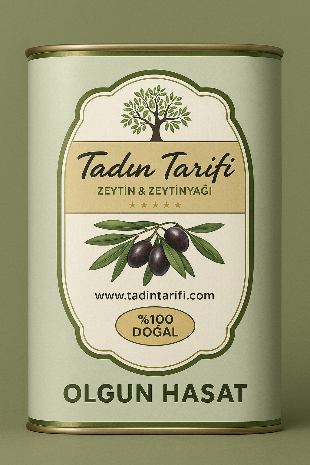 Natürel Sızma Zeytinyağı 1 lt (teneke)