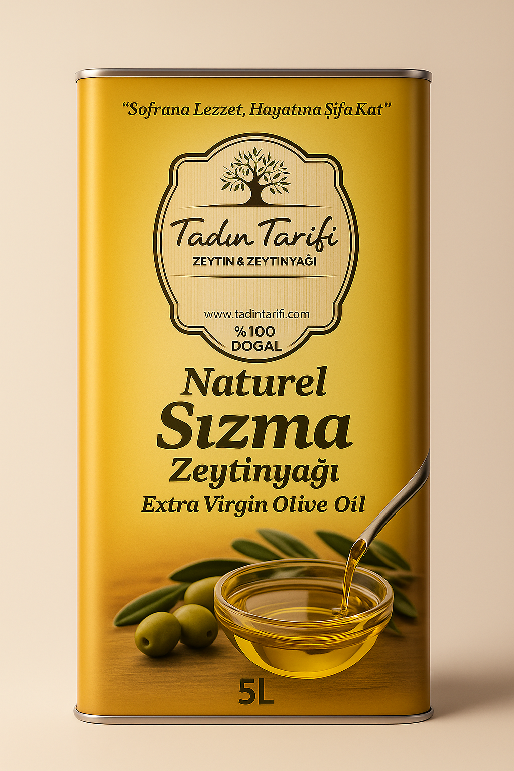 5lt soğuk sıkım zeytinyağı (Sölöz)